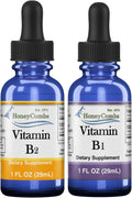 HoneyCombs Gotas de Alta Potencia de Vitamina B1 (Tiamina) y B2 (Riboflavina) - Sin Alcohol, Fácil Absorción