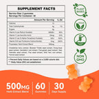 Aromlife Chest Gummies - 60 Gominolas con sabor a melocotón y forma de osito