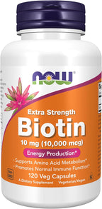 NOW Foods, Biotina 1.000 mcg, 100 Cápsulas