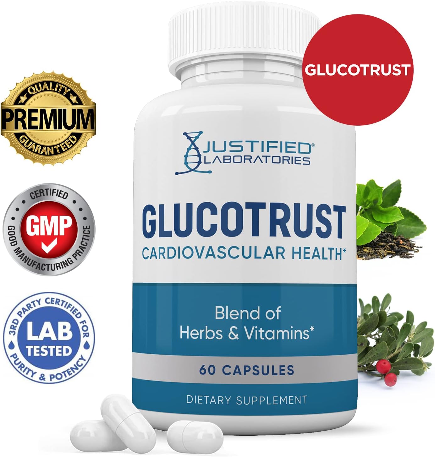 Glucotrust Advanced Formula 688 mg – 300 Cápsulas (5 Envases)