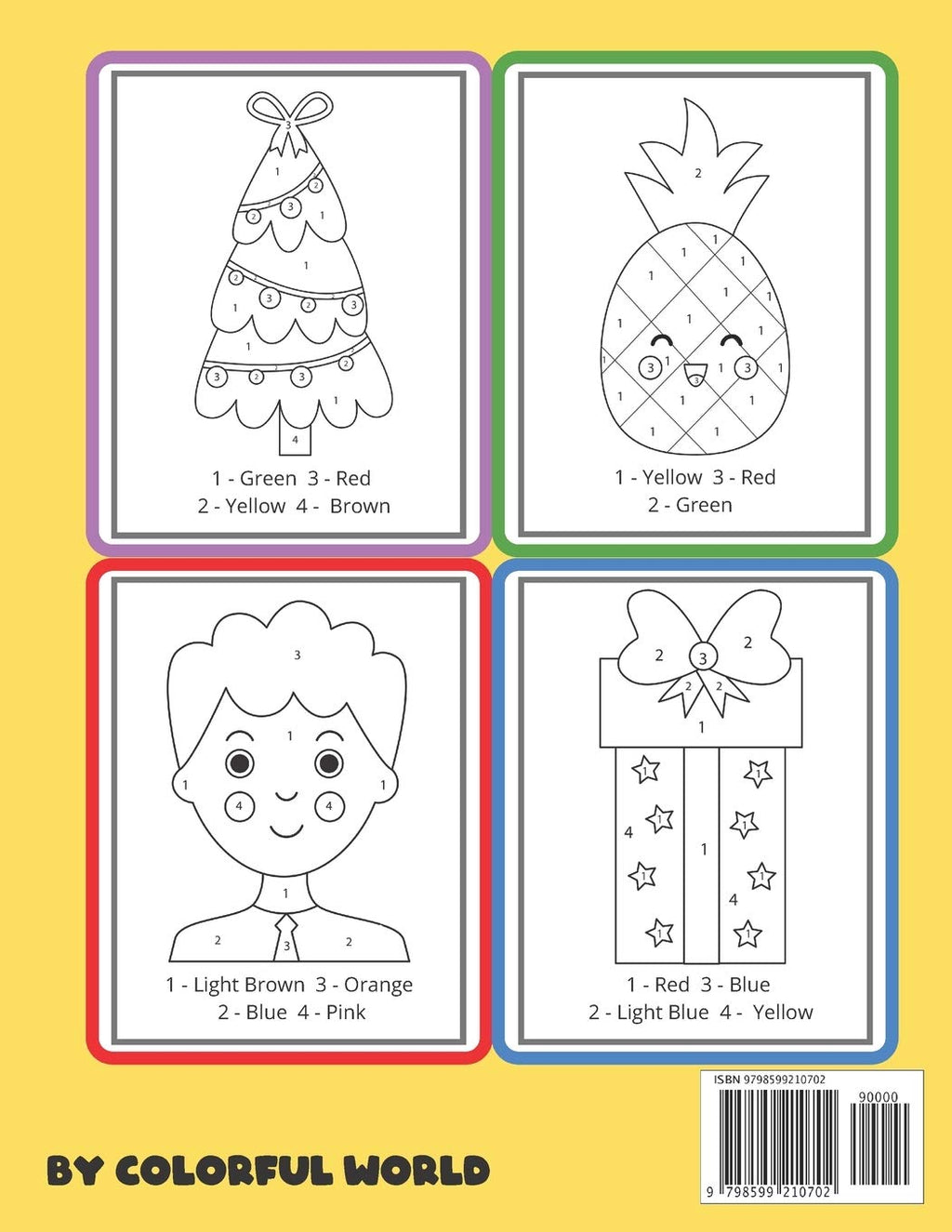 Coloring Book for Adults with Dementia: Color By Numbers - Simple Coloring Books Series for Beginners, Seniors (Ayuda para pacientes de Demencia, Alzheimer, Parkinson y problemas motores)