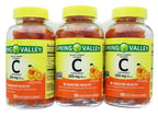 Spring Valley Vitamina C 250 mg Gominolas - Pack de 3 Botes de 150 Gominolas