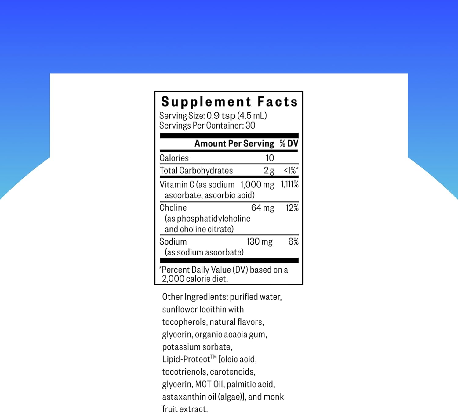 Seeking Health Optimal Liposomal Vitamin C - Sabor Limón | 1000 mg | 150 ml