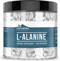Earthborn Elements L-Alanina 200 Cápsulas, Puro y sin Diluir, Sin Aditivos