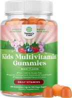 Natures Craft Gominolas Multivitamínicas para Niños - Vegano - 14 Vitaminas y Minerales Esenciales - 120 Unidades