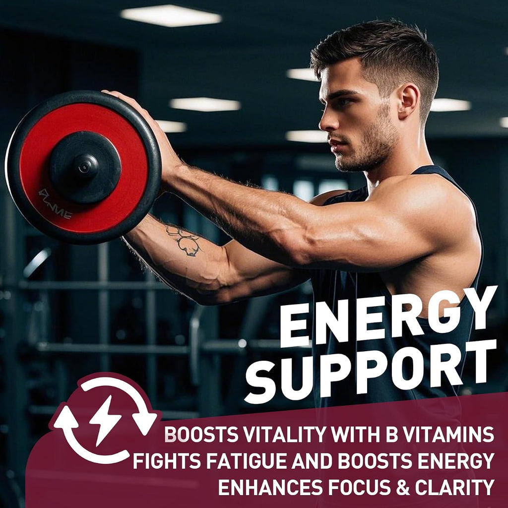 Nextdia Brain & Mood Support Gummies, Complejo B Super para Hombres y Mujeres, Todas las Vitaminas B1 B2 B3 B5 B6 B7 Folato MetilB12 con PABA, Inositol, Colina, Apoya el Gen MTHFR y la Energía, Vegano, 120 unidades
