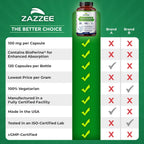 Zazzee Artemisinina de Alta Absorción, 100 mg por Cápsula, 120 Cápsulas Veganas, con 5 mg de BioPerine
