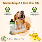 Aceite de Cáñamo Premium Lifeline para Perros y Gatos – Suplemento Omega 3 con Aceite de Pescado y Astaxantina – 770 ml