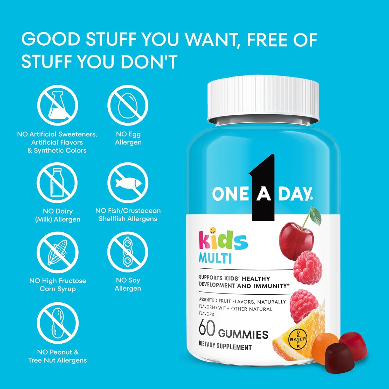 One A Day Kids Multivitamin Gummies - Gominolas Multivitamínicas para Niños