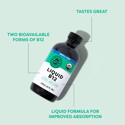 Vimergy Liquid B12 Refill – Suplemento de – Función cognitiva: Apoya la memoria y la concentración, manteniendo la – Image 4