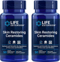 Life Extension Ceramidas Restauradoras de la Piel, Pack de 2 (2 x 50 Cápsulas Vegetales Líquidas)