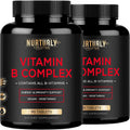 NURTURLY Complejo B – Vitaminas B1, B2, B3, B5, B6, B7, B9, B12 y Biotina – 180 Comprimidos