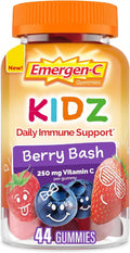 Emergen-C Kidz Gomitas de Apoyo Inmunitario con Vitamina C y B, Sabor Berry Bash, 44 uds