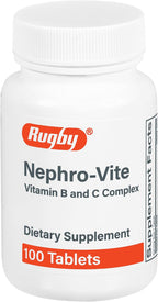 Rugby Nephro-Vite Complejo Vitamínico B y C - 100 Comprimidos