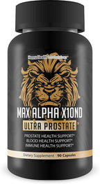 Max Alpha X10ND Ultra Prostate - Apoyo Prostático para Hombres con Vitamina D, Ginseng, Té Verde y Zinc