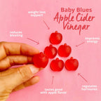 Baby Blues Gominolas de Vinagre de Manzana con la Madre – 60 Gominolas Veganas para el Posparto y la Lactancia