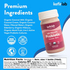 KefirLab Probióticos 100 Billones de UFC - 36 Cepas - Vegano y Orgánico - Sabor Baya (16 unidades)