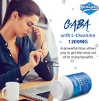 Genogna Liposomal GABA con L-Theanine 1200mg Complemento Alimenticio para Adultos (60 Cápsulas)