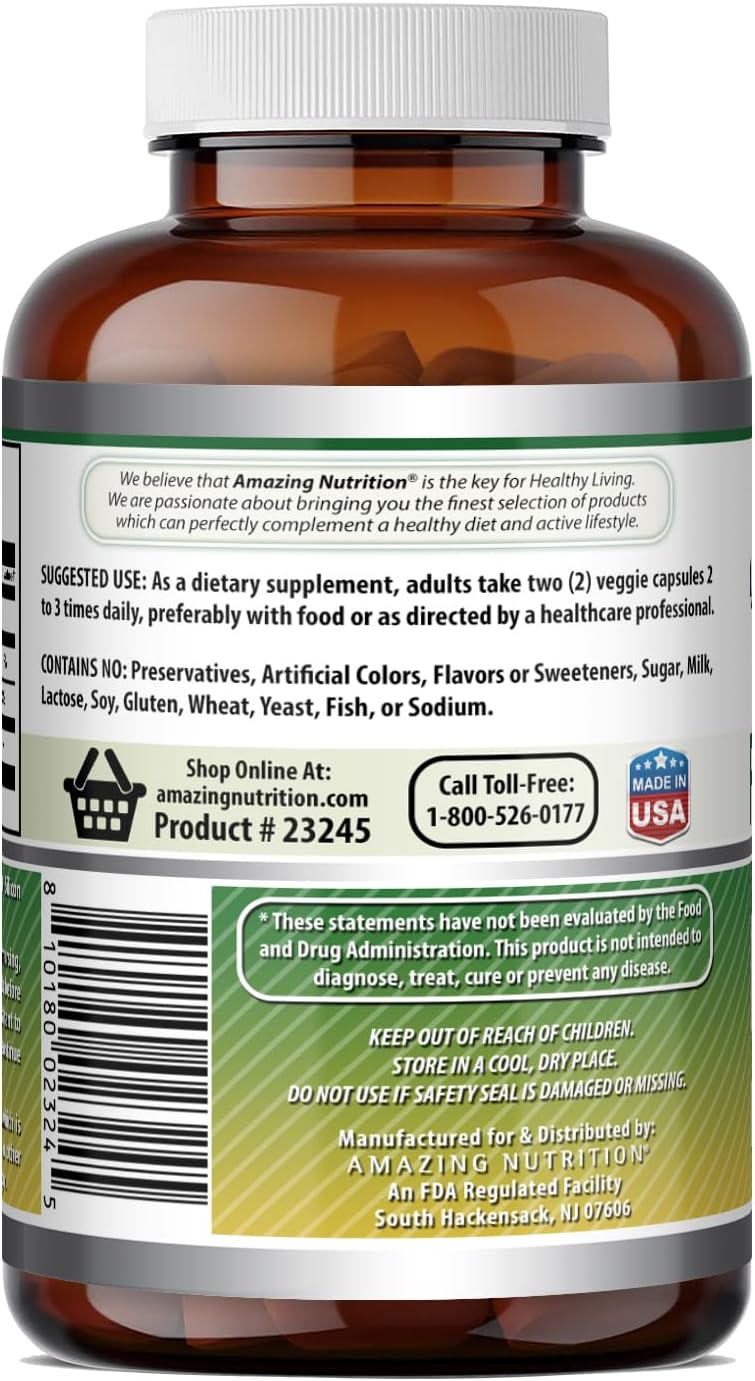 Amazing Formulas Fenugreek Seed 1220 mg - 180 Cápsulas Veganas