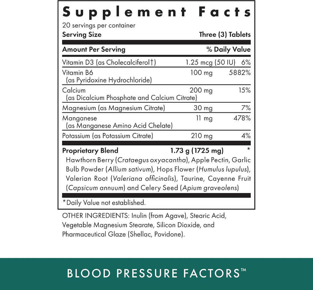 MICHAEL'S NATUROPÁTICO Factor de Presión Arterial, 60 comprimidos