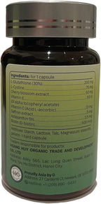 Cápsulas de Extracto de Azafrán con L-Glutationa, Vitamina C, Vitamina E – 30 Cápsulas