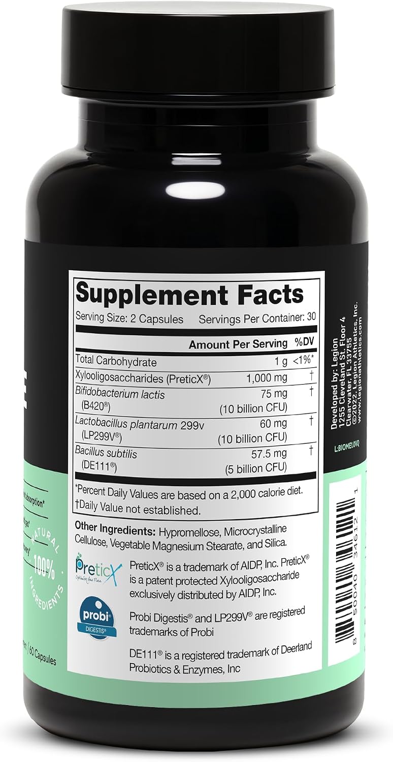 LEGION Biome Probiotic - Probiótico Natural para la Salud Intestinal