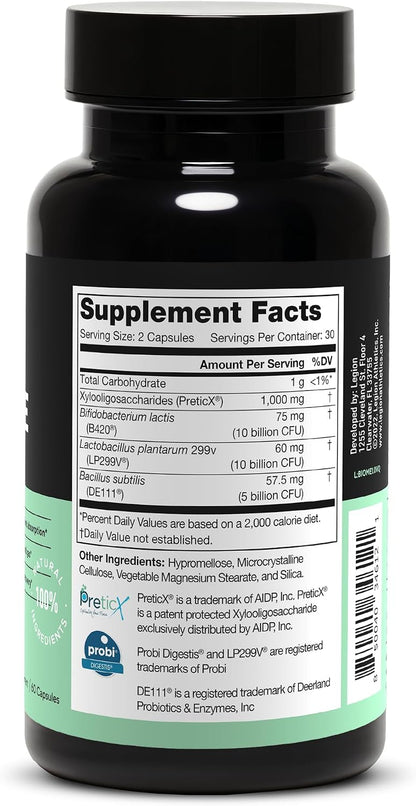 LEGION Biome Probiotic - Probiótico Natural – Lactobacillus plantarum 299v: Ayuda a reducir la permeabilidad – Image 3