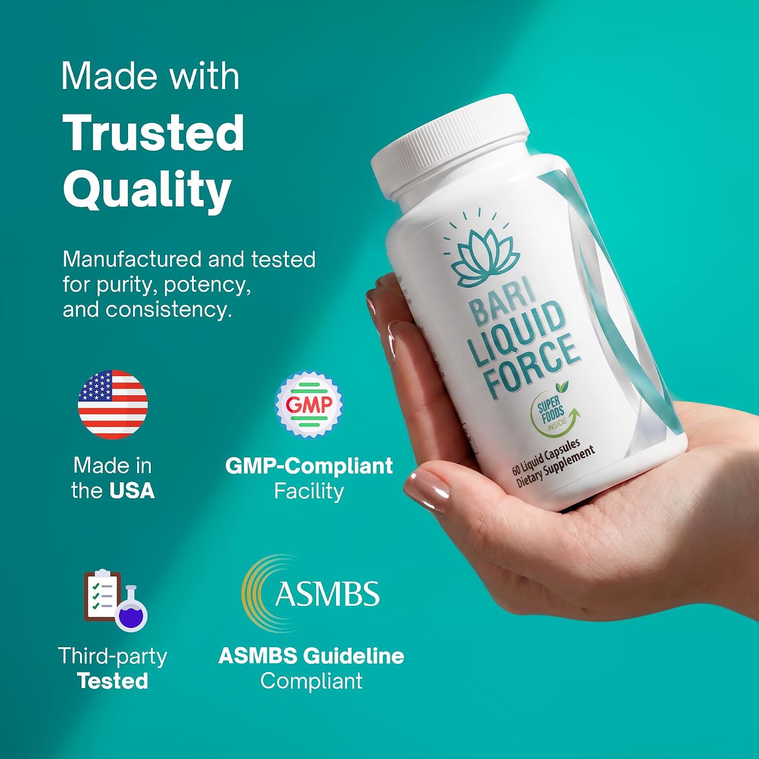 Multivitamínico Bariátrico con Hierro - Cápsulas Líquidas de Rápida Absorción - 60 Cápsulas