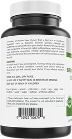 Extracto de Brotes de Brócoli 4:1 - 1000 mg por Porción - 240 Cápsulas