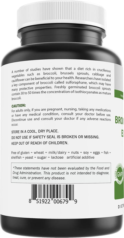 Extracto de Brotes de Brócoli 4:1 - 1000 mg – Energía y vitalidad: Algunos usuarios reportan una sensación de – Image 3