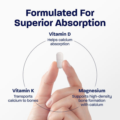 BONE SCIENCE Primeheight Apoyo Óseo y Crecimiento con Calcio, Vitamina D3, K2, Magnesio, Zinc - Fórmula Vegana, No OGM, 120 – Image 4