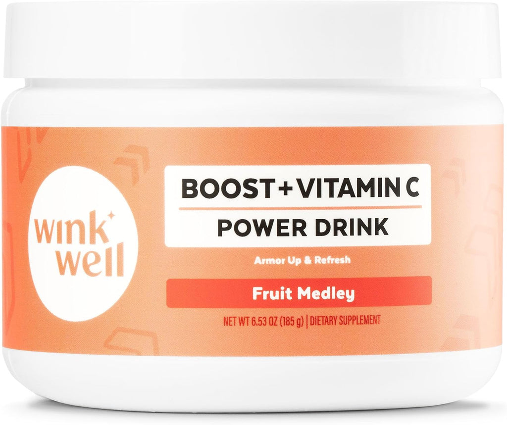 Wink Well Boost Vitamina C en Polvo con D3, Magnesio y Zinc - 30 Sobres