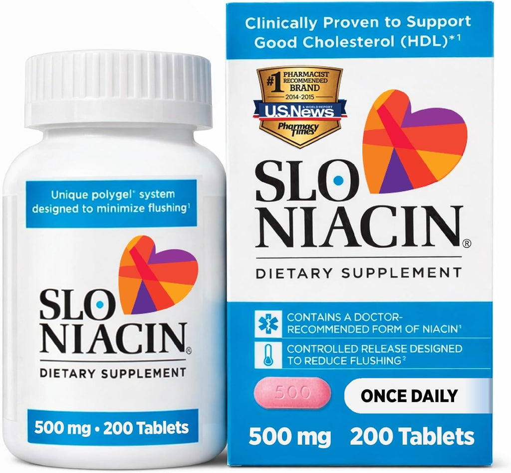 Slo-Niacin 500 mg Comprimidos, 200 Comprimidos