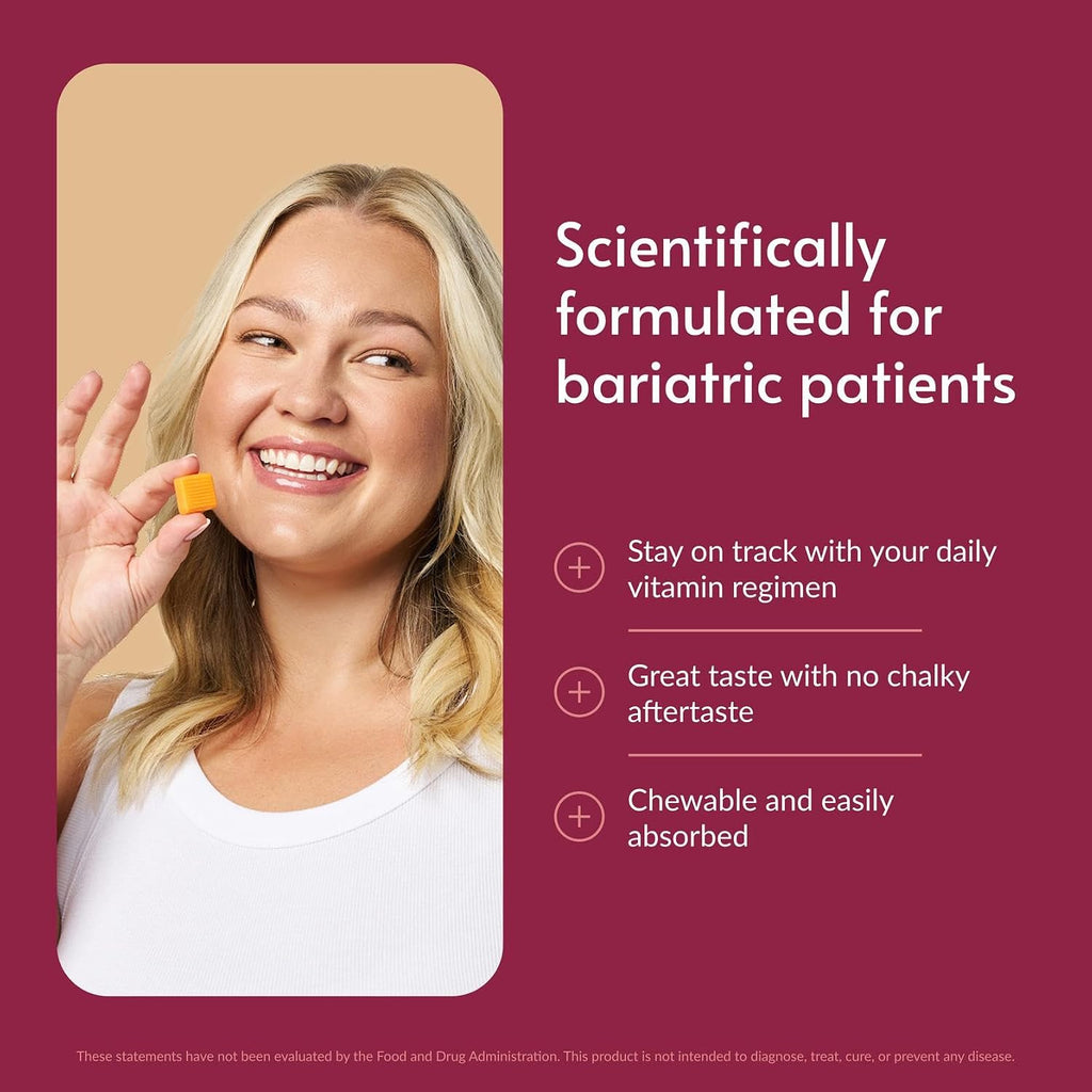 Bariatric Advantage Multi Chewy Bite - Multivitamínico masticable sabor naranja tropical (60 unidades)