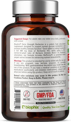 biophix Berberina de Alta Absorción con Bioperine 22.500 mg 60 Comprimidos - Fórmula de Apoyo a la Salud Cognitiva