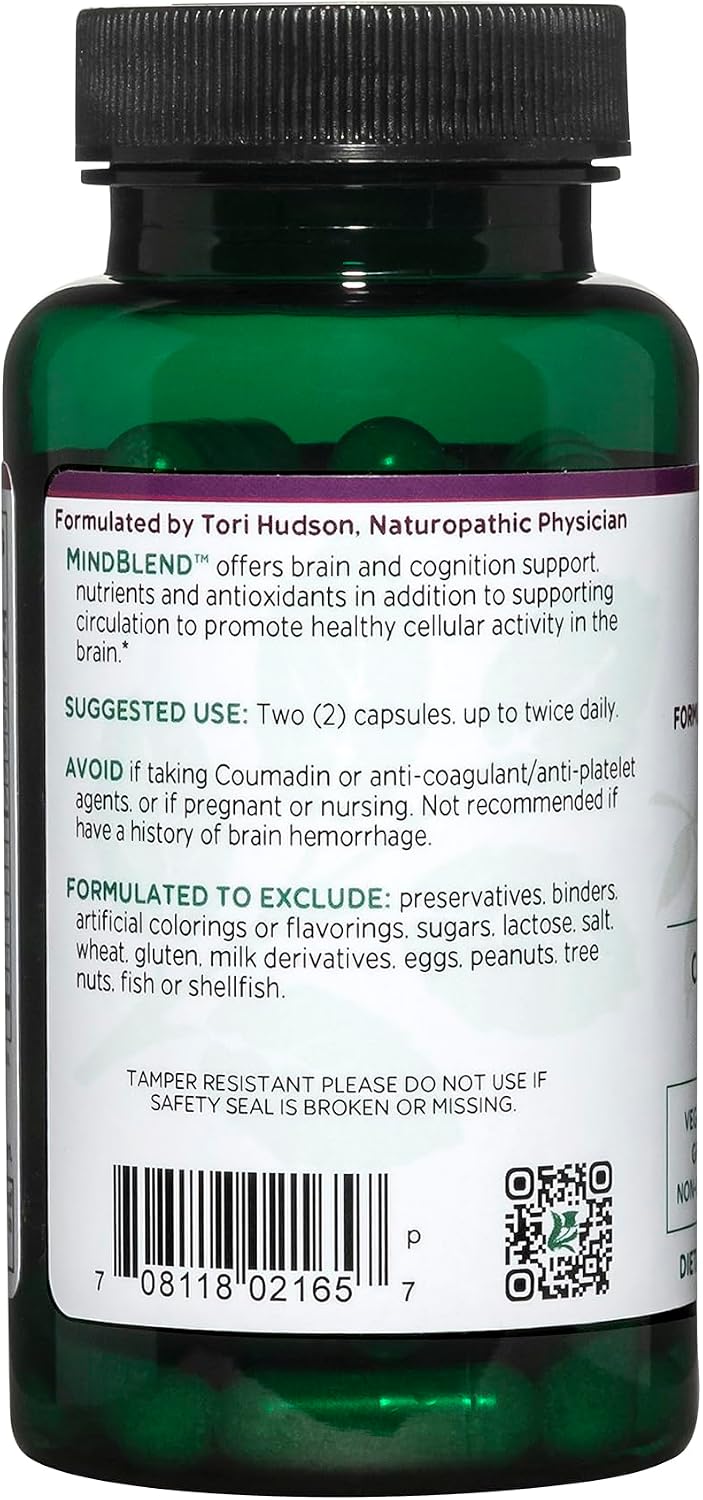 Vitanica MindBlend - Soporte Cerebral, 60 Cápsulas Veganas