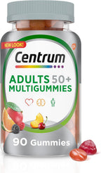 Centrum MultiGummies 50+ Multivitamínico en Gominolas para Adultos Mayores de 50 Años, 90 Unidades
