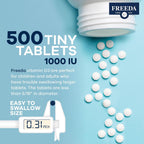 FREEDA Vitamina D3 Pura 1000 UI – Dosis de Mantenimiento Diaria – 500 Comprimidos Pequeños