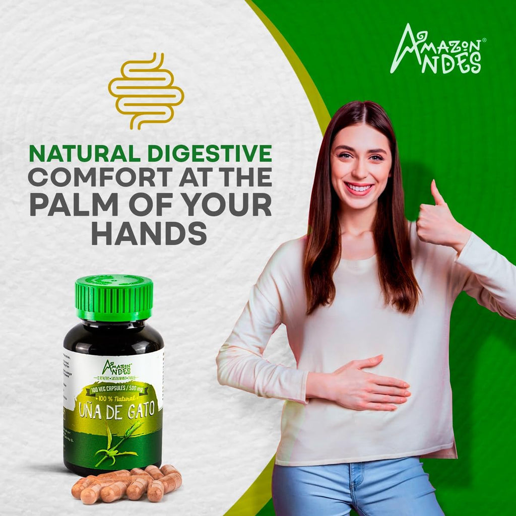 Cat's Claw (Uña de Gato) Cápsulas de 1000mg - Complemento Alimenticio Vegano