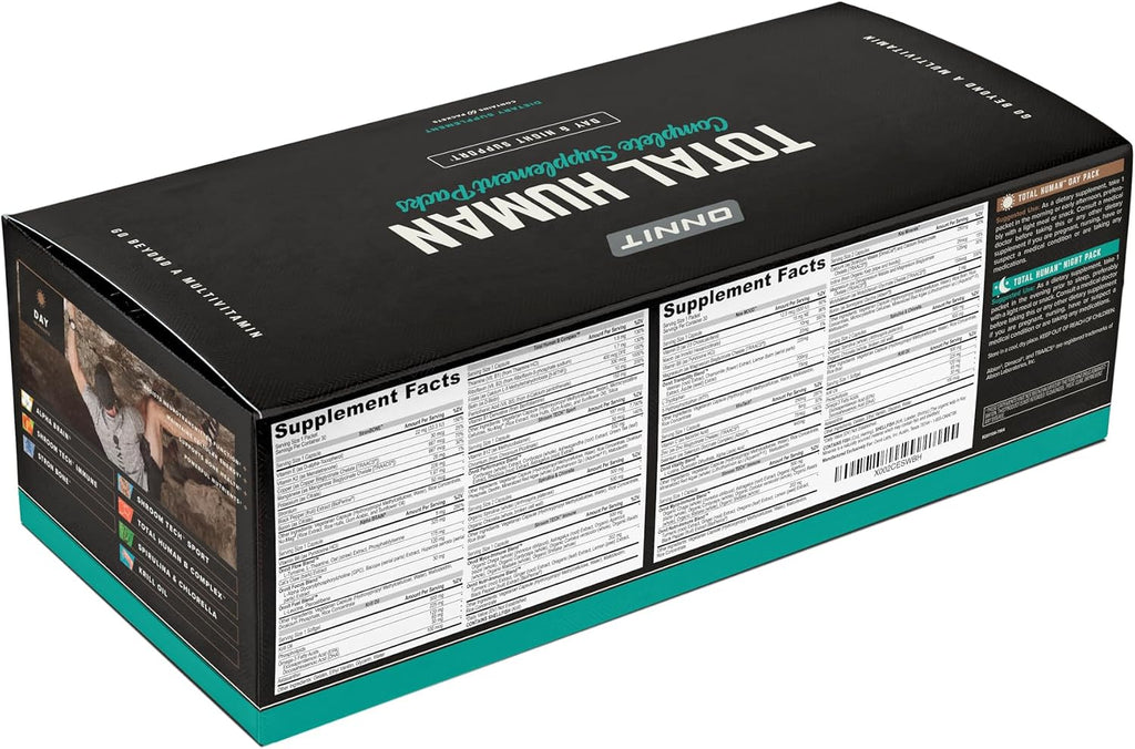 ONNIT Pack de Rendimiento Diario: Alpha Brain Nootrópico (90 cápsulas) + Total Human Day & Night (30 días)