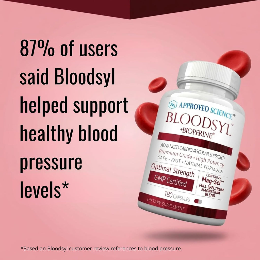 Approved Science Bloodsyl - Suplemento para la Tensión Arterial - 180 Cápsulas Veganas