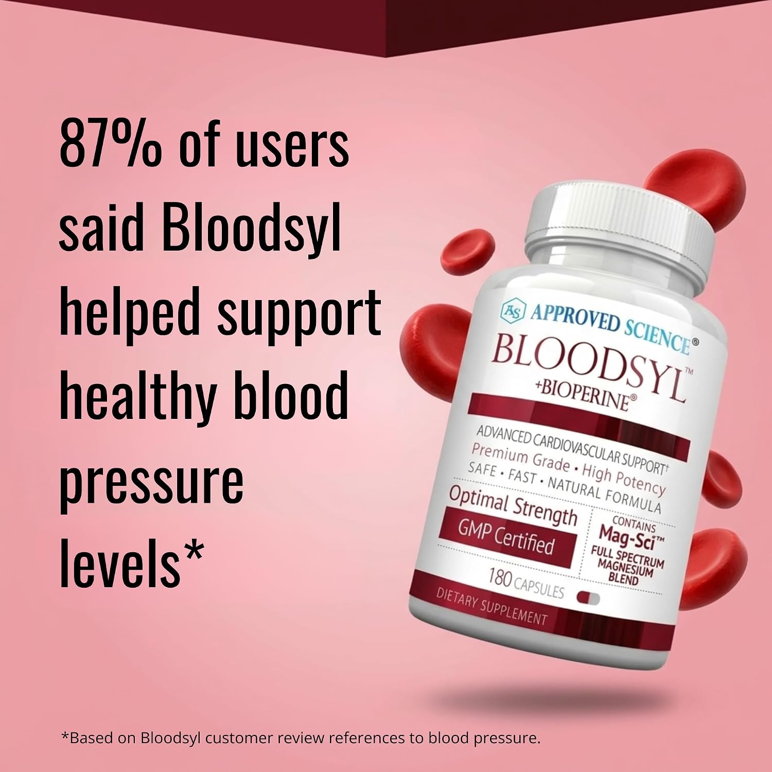 Approved Science Bloodsyl - Suplemento para la Tensión Arterial - 180 Cápsulas Veganas