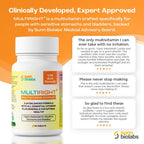 MULTIRIGHT Multivitamínico Bajo en Ácido para Estómagos y Vejigas Sensibles - 14 Vitaminas y 14 Minerales - pH Equilibrado - 180 Comprimidos (2 Paquetes)
