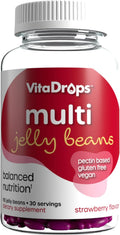 VitaDrops Multivitamin Jelly Beans para Mujeres y Hombres - 90 Gomitas (30 Días)