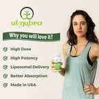 Ulmubra Luteolina Liposomal 500mg, Máxima Absorción, 60 Cápsulas Blandas