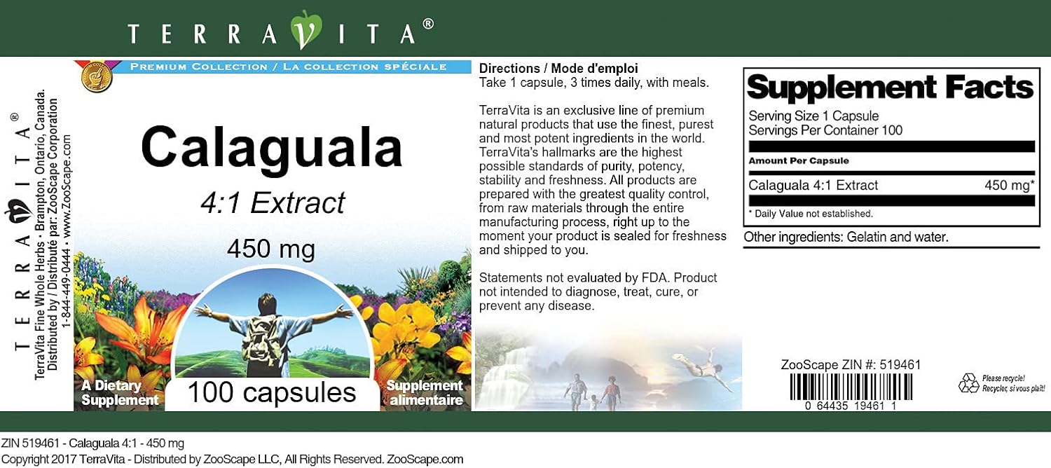 Calaguala 4:1 - 450 mg (100 Cápsulas)