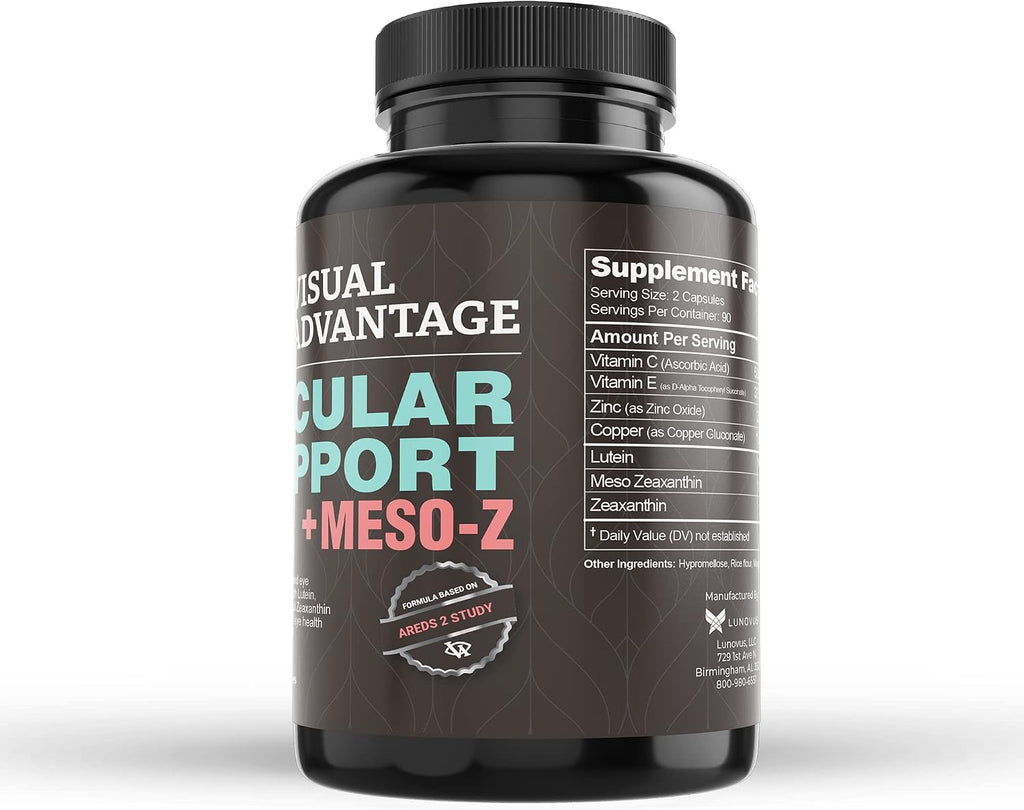 Visual Advantage Macular Support + Meso-Z – 180 Cápsulas blandas