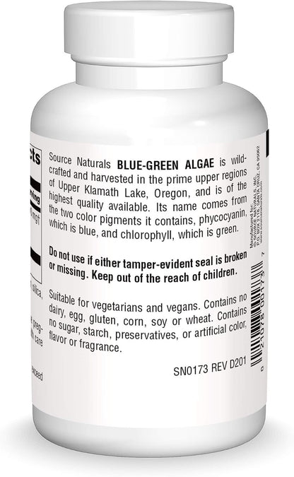 Source Naturals Blue Green Algae de Klamath – Ricas en clorofila: Este pigmento vegetal ayuda a oxigenar las – Image 2