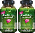 Irwin Naturals Love My Legs - 60 Cápsulas Blandas Líquidas, Pack de 2 - Circulación y Venas
