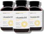Vitamina D3 5000 UI + K2 1100 mcg con Aceite de Coco y Oliva Ecológico - 180 Cápsulas Blandas